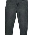 American Eagle  stretch faded black wash mom jeans size 0 Photo 0