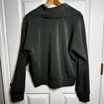 Spanx  AirEssentials Half Zip Pullover Sweatshirt Dark Green Medium Athleisure Photo 7