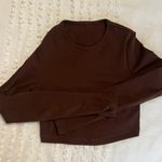 Brown Cropped Long Sleeve Size XS Photo 1