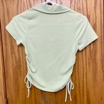 Caution to the Wind Mint Green Short Sleeve Crop Top US M Photo 2