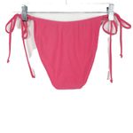J.Crew NWT  Curved-Waist Cheeky String Bikini Bottom with Beads Pink Size Small Photo 7