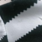 Sans Souci  Black White Chevron Sleeveless Dress Stretchy Contemporary SZ L Photo 8