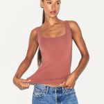 SKIMS  Cotton Jersey Tank in Redwood, Size Small Photo 1