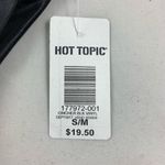 Hot Topic S/M Black Vinyl pleather cincher corset Photo 3