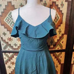 Altar'd State Altar’d State Dark Teal Tank Adjustable Straps Woman’s Dress Size Small Photo 2