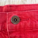 Madewell Red Denim Jean Cutoff Low Rise Shorts Distressed Daisy Dukes Size 29 Photo 2