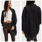 Free People Fresh Start Cardigan Size Medium Oversized Grey Oversize Button Knit Photo 12