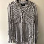 The Kooples Striped Lace Up Blouse Photo 1