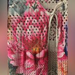 New floral short sleeve cardigan perfect for layering Red Photo 1