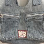 True Religion denim horseshoe tote bag purse shoulder bag satchel NWOT Photo 3