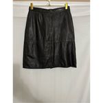 Patricia Wolf vintage leather skirt Black Size 12 Photo 5