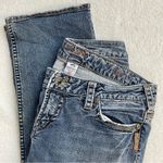 Silver Jeans  Women's Capri Blue Denim Jeans Low Rise Western Santorini Size 31 Photo 3