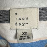 A New Day Pastel striped button down cotton shirt dress size XS Photo 7