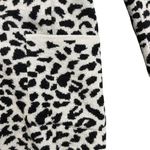 Nation Ltd  Kelly Blazer‎ Leopard Cardigan Sweater Wool Blend Sz Small Thick Knit Photo 6