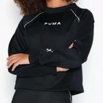 Puma XTG Black Crew Neck Crop Sweatshirt Athletic LS Top Size M Photo 0