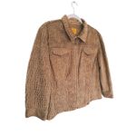 Ruby Rd Vintage Faux Fur Crocodile Leather Jacket Retro Large Brown Boho Earthy Photo 4