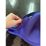 Wacoal  Sports Bra 36DDD Supportive Adjustable Purple Teal Gym 853209 Workout Photo 7