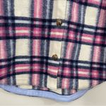Vineyard Vines Vineyard Vines Brushed Shirt Jacket Size XS Pink BlueOversized Plaid Shacket Photo 5