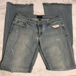 Celebrity Pink  distressed light wash denim lo rise flare jeans size 28 Photo 0