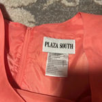 Plaza south sleeveless dress. Gorgeous. Lined. Melon colored. Size 8 linen Pink Photo 3