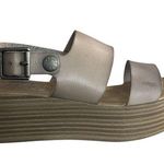 blowfish  Malibu Leather Strap Tan Platforms Size 6 EUC #CL-108 Photo 0