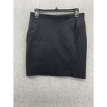 Madewell Women's Pull On Skirt Solid Black Mesh Hips Size Medium Cotton Blend Photo 1