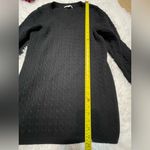 Tommy Hilfiger  black v-neck cable knot long sleeve sweater top shirt woman’s XL Photo 8