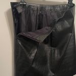 Kenneth Cole Black Leather Pencil Skirt Size 2 Photo 4