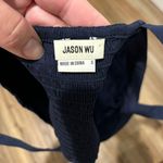 Jason Wu Smocked Back Square Neck Navy Crop Too, Sz S, NWOT Photo 2