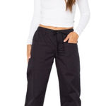 Celebrity Pink Wand Cargo Wide Leg Pants Size Small Black Photo 0