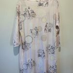 Soma nightgown size L pink with allover print cotton v neck short sleeve Size L Photo 2