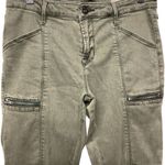 Pistola  Women's Cotton Blend Ankle Zip Skinny Cargo‎ Pants Green Size 29 Photo 4