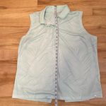 Lady Hagen Green Palm Leaf Sleeveless Polo Blouse XXL Photo 5