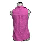 Love Notes Pink Gauze Sleeveless Blouse Women’s M Slub Knit Boho Coastal Beach Size M Photo 4