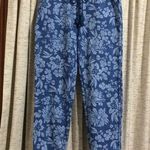 Anthropologie Daily Practice by  Blue Floral Pants Photo 0