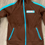 Hollister  San Clemente Surf Academy Brown Poly Zip Front Jacket Size Small Photo 1