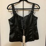 Vintage lace up boned bustier set Size 2X Photo 0