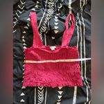 American Eagle  Ruched Raspberry Sleeveless Crop Tank Top Women’s Sz S EUC Photo 4