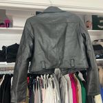 Azalea Wang Remy faux leather moto biker jacket L Black Size L Photo 9
