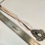 Edwardian style teardrop rhinestone pendant necklace Photo 6