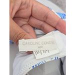 Carolina Constas Bikini Bottom White Blue Palm Size Large NEW Photo 3