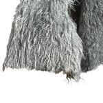 Hem & Thread  Grey Fuzzy Cardigan Open Front Waterfall Style M L Photo 6