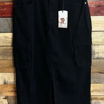 Sincerely Jules Black Cargo‎ Maxi Skirt Size 11/29 Photo 0