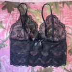 coquette black lace bow lingerie cami tank top Photo 6