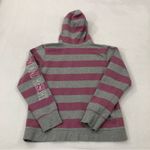 Disney  PARKS Disneyland Resort Bling Striped Pink Gray Hoodie Sweatshirt Size XL Photo 6