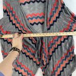 Torrid  Plus 3 3X Chevron Pointelle Knit Drape Front Cardigan Sweater Lightweight Photo 7