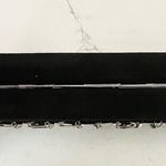 EDIE PARKER Nailed Acrylic Black Suede Clutch Bag Photo 5