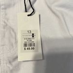 Refuge NWT  sz 13 jr boyfriend relaxed high rise distressed ripped white jeans Photo 4