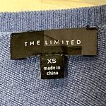 The Limited  V-Neck Sweater‎ Size XS Blue Womens Wool Nylon Rayon Blend LS Photo 6