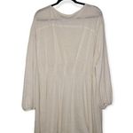 Free People  BEACH Ivory short dress long sleeve size M Photo 1